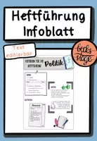 Vorschau - Merkblätter - Heftführung Infoblatt *editierbar* - Deckblatt