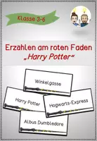 Vista previa - Juegos / Gamificación - Alemán Erzählen am roten Faden " Harry Potter " Grundschule - Portada