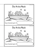 Vista previa - Unidades / Secuencias / Situaciones de Aprendizaje - Alemán Arbeitsheft " Die Arche Noah " Grundschule Religion Altes Testament Bibel - página 1