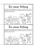 Vista previa - Unidades / Secuencias / Situaciones de Aprendizaje - Alemán Arbeitsheft " Die Arche Noah " Grundschule Religion Altes Testament Bibel - página 2