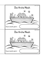 Vista previa - Hojas de trabajo - Alemán Leseheft " Die Arche Noah " Grundschule Religion Altes Testament Bibel - página 1