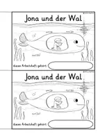 Vista previa - Unidades / Secuencias / Situaciones de Aprendizaje - Alemán Arbeitsheft Jona und der Wal Religion Grundschule Altes Testament Bibel - página 1