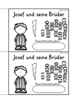 Vista previa - Unidades / Secuencias / Situaciones de Aprendizaje - Alemán Arbeitsheft Josefserzählung " Josef und seine Brüder " Josefgeschichte Religion Grundschule Altes Testament Bibel - página 1