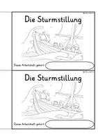 Vista previa - Unidades / Secuencias / Situaciones de Aprendizaje - Alemán Arbeitsheft " Die Sturmstillung " Wunder Jesu Wundererzählung Religion Grundschule Jesus Bibel - página 1