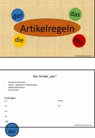 Vorschau - Merkblätter - DaZ DaF - Flipbook Artikelregeln - Seite 1