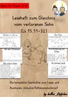 Vista previa - Unidades / Secuencias / Situaciones de Aprendizaje - Alemán Leseheft Gleichnis vom verlorenen Sohn Religion Grundschule Neues Testament Bibel - Portada