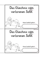 Vista previa - Unidades / Secuencias / Situaciones de Aprendizaje - Alemán Leseheft Gleichnis vom verlorenen Sohn Religion Grundschule Neues Testament Bibel - página 1
