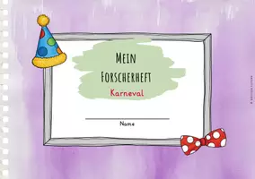 Vorschau - Arbeitsblätter - Karneval - Forscherheft - Seite 1