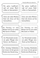 Vorschau - Arbeitsblätter - Sätze lesen, Unterschiede finden Teil 1 (1./2. Klasse, Leseverständnis) - Seite 3