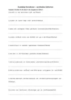 Vorschau - Arbeitsblätter - Zweiteilige Konnektoren - Sätze in verschiedenen Zeitformen - Seite 1