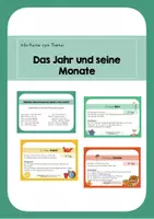 Vorschau - Merkblätter - Das Jahr und seine Monate - Kartei - Deckblatt