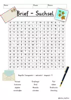 Vista previa - Juegos / Gamificación - Alemán Brief schreiben Suchsel Buchstabengitter Deutsch Grundschule - Portada