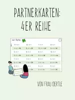 Vorschau - Spiele - Partnerkarten: 4er Reihe (Einmaleins) - Deckblatt