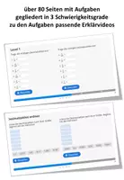 Vorschau - Interaktives Material - H5P (interaktive Übungen) "Dezimalzahlen" - Deckblatt