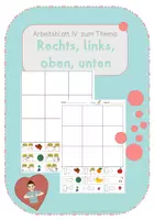 Vorschau - Arbeitsblätter - Rechts, links, oben, unten - AB 4 - Gebärdensprache - Deckblatt