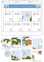 Vorschau - Spiele - Rechenpuzzles Winter Vorschule/Klasse 1 - Seite 3