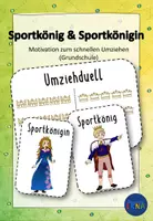 Vorschau - Bildkarten - Umziehduell - Sportkönig und Sportkönigin für den Sportunterricht (Methode/ Belohnungssystem) - Deckblatt