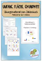 Vorschau - Arbeitsblätter - Umfang, Flächen & Seitenansichten - Material für die 4. Klasse - Seite 1