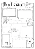 Aperçu - Feuilles d'exercices - Mein Frühling / Frühlingszeit - Sketchnotes Arbeitsblätter - Page 1