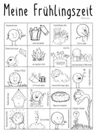 Aperçu - Feuilles d'exercices - Mein Frühling / Frühlingszeit - Sketchnotes Arbeitsblätter - Page 2