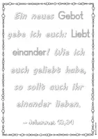 Vorschau - Unterrichtsreihen - Bibelverse Nächstenliebe inkl. Reflexionsteil - zum Ausmalen, kreativen Gestalten, Reflektieren und Theologisieren mit Kindern im Religionsunterricht Bibel - Seite 1