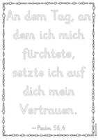 Vorschau - Unterrichtsreihen - Bibelverse Furcht und Angst inkl. Reflexionsteil - zum Ausmalen, kreativen Gestalten, Reflektieren und Theologisieren mit Kindern im Religionsunterricht Bibel - Seite 2