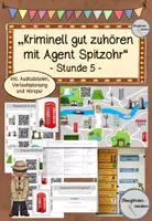 Vorschau - Stundenentwürfe - Vollständige Unterrichtsreihe: "Kriminell gut zuhören mit Agent Spitzohr" - Seite 1