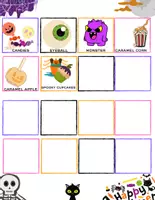 Vista previa - Juegos / Gamificación - JUEGO LOTERÍA HALLOWEEN/ LOTERY CARDS + INDIVIDUAL CARDS) - página 3