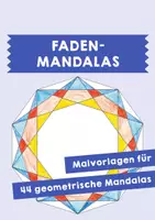 Vorschau - Mal- und Bastelvorlagen - Faden-Mandalas - Deckblatt