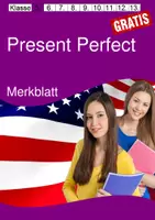 Vorschau - Merkblätter - KOSTENLOS: Present Perfect Merkblatt mit allen Regeln zur Bildung und Verwendung - Signalwörter - Besonderheiten - Deckblatt