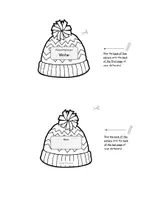 Aperçu - Matériel pour travaux manuels / dessin - Anglais - Dictionnaire illustré sur le thème de l'Hiver (Winter) - Picture Dictionary English - Page 1