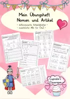 Vista previa - Unidades / Secuencias / Situaciones de Aprendizaje - Alemán paquete hojas de trabajo, sustantivos, verbos, adjetivos, Deutsch Arbeitsblätter Nomen, Verben, Adjektive DaZ/ DaF - página 1