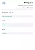 Aperçu - Feuilles d'exercices - Salvador Dalí - Feuille de travail anglais - Page 1