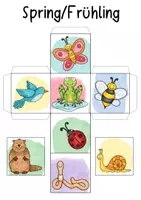 Aperçu - Jeux - Frühling / Spring - Würfel mit Bildern / Dice ESL - Page 3