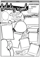 Vorschau - Arbeitsblätter - Holiday report - Arbeitsblatt zum ausfüllen / Sketchnotes - Seite 2