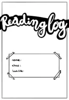 Vorschau - Arbeitsblätter - Reading Log - Begleitmaterial für Lektüren - Englisch - Deckblatt