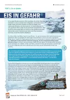 Vorschau - Stundenentwürfe - Eis in Gefahr - Ursachen und Folgen des Klimawandels - Deckblatt