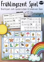 Vorschau - Spiele - Frühling / Spring - DIY Brettspiel zum kreativen & spielerischen Üben - Deckblatt