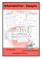 Vorschau - Arbeitsblätter - Materialpaket Rezepte - Seite 1