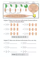 Vorschau - Arbeitsblätter - Brüche - Brüche addieren und subtrahieren AB 12-15 - Deckblatt