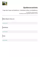 Vorschau - Arbeitsblätter - Fragen über Fragen zum Buddhismus - Arbeitsblatt zu Basics zum Buddhismus - Seite 1