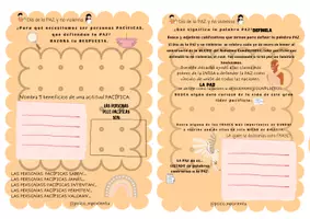 Vista previa - Hojas de trabajo - PACK PAZ Y NO VIOLENCIA - página 1