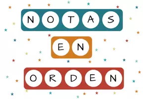 Vista previa - Hojas de trabajo - Notas en orden - Castellano - Portada