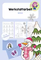 Vorschau - Arbeitsblätter - Werkstattarbeit - Winter - 1. Klasse - Deckblatt