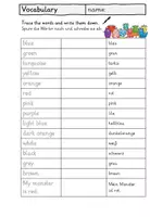Vorschau - Arbeitsblätter - Monsters: colours and body parts - vocabulary / Vokabellisten - Seite 2