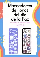 Vista previa - Manualidades / Dibujos para colorear - Marcalibros del día de la paz - Portada