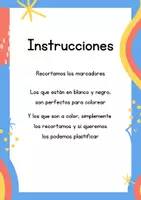 Vista previa - Manualidades / Dibujos para colorear - Marcalibros del día de la paz - página 1