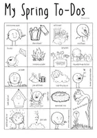 Vorschau - Arbeitsblätter - Spring / My Springtime - Sketchnotes Englischunterricht - Seite 2