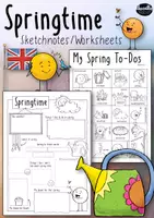 Aperçu - Feuilles d'exercices - Spring / Springtime - BUNDLE for ESL Classrooms - Page 1