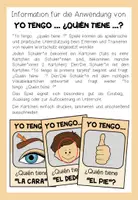 Vorschau - Spiele - EL CUERPO (Körper) - Yo tengo ... ¿Quién tiene ...? (Spanisch) - Seite 1